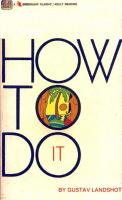 How To Do It by Gustav Landshot - Ebook How To Do It by Gustav Landshot - Ebook